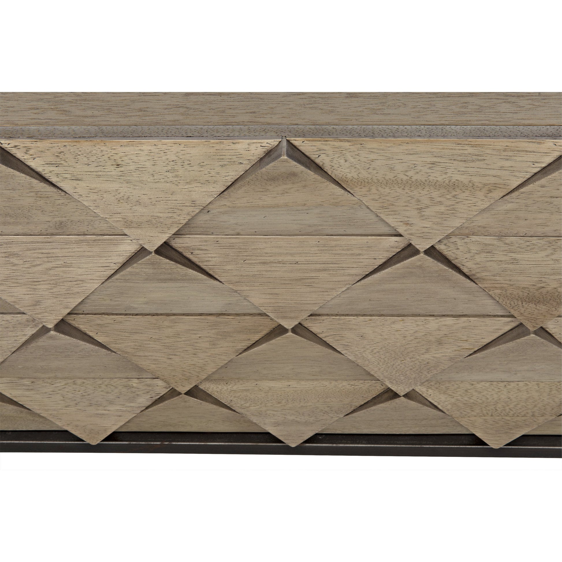 Draco Sideboard with Metal Stand by Noir in washed walnut. Made from walnut in a eclectic & global style.