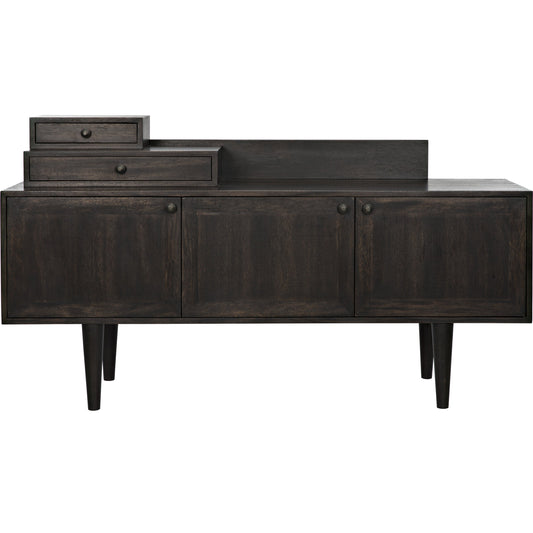 Hermes Sideboard by Noir in ebony walnut. Made from walnut in a eclectic & global style.