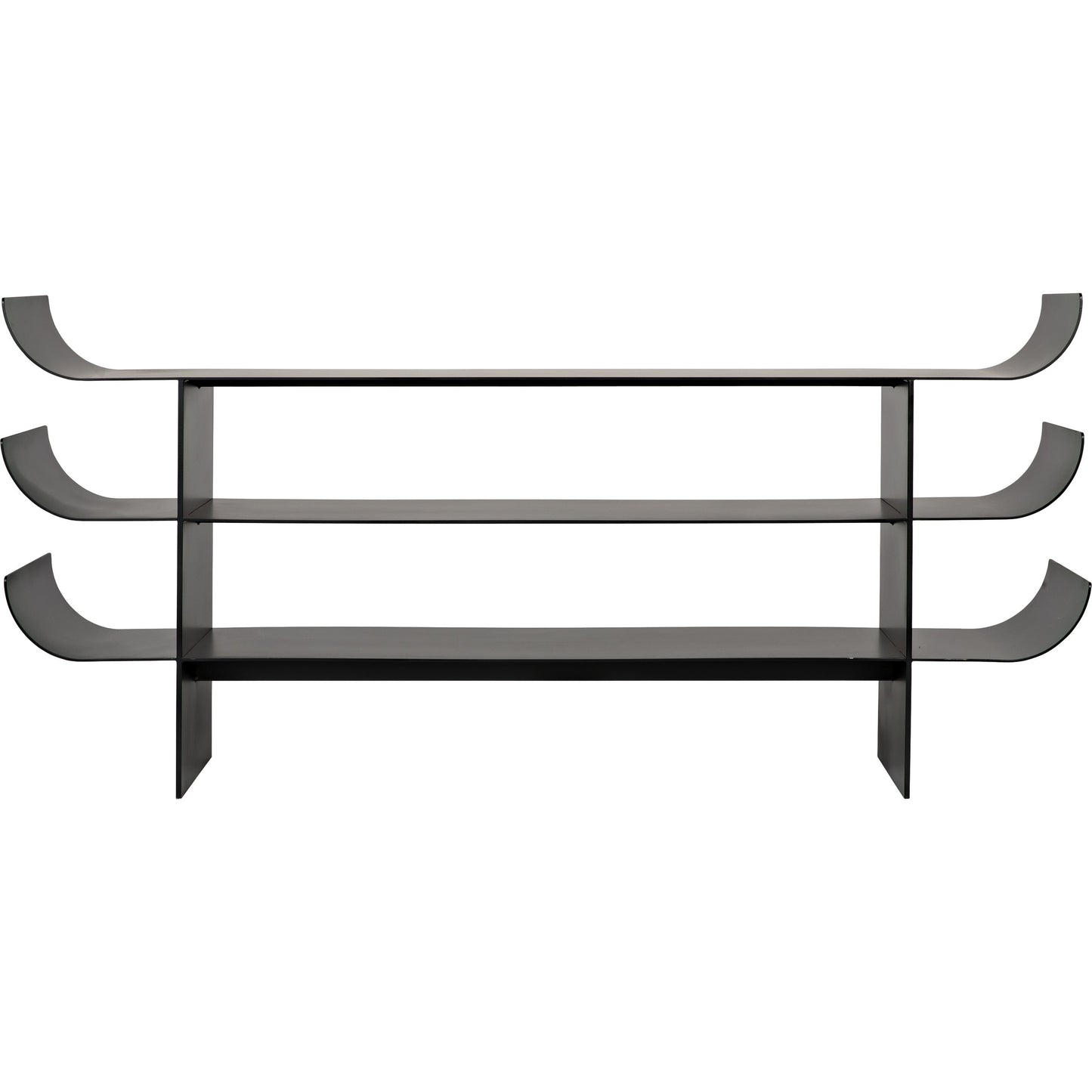 001 SR-888740 | Additional Silo | Kyoto Console by Noir in black metal. Made from metal in a eclectic & global style.