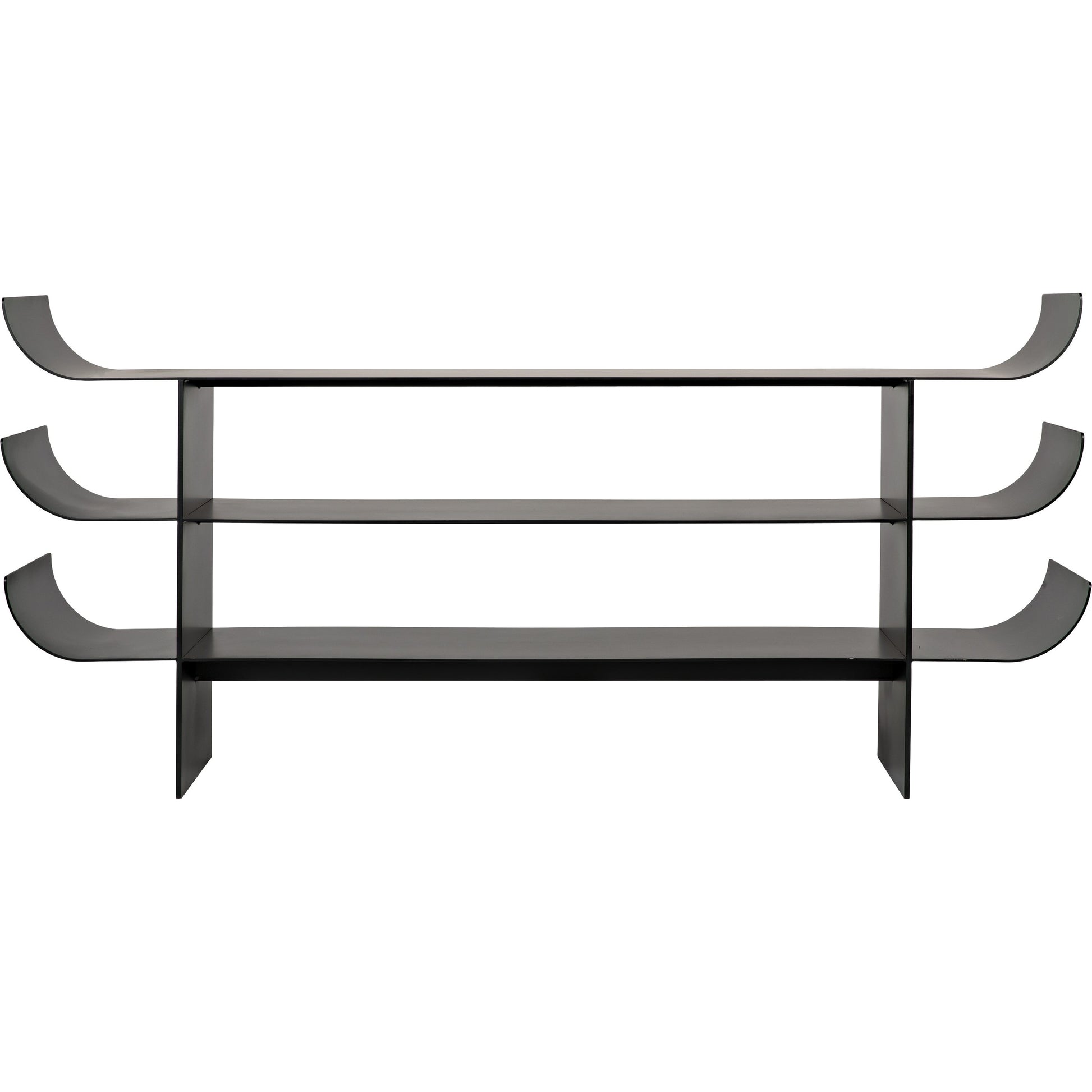 Kyoto Console by Noir in black metal. Made from metal in a eclectic & global style.