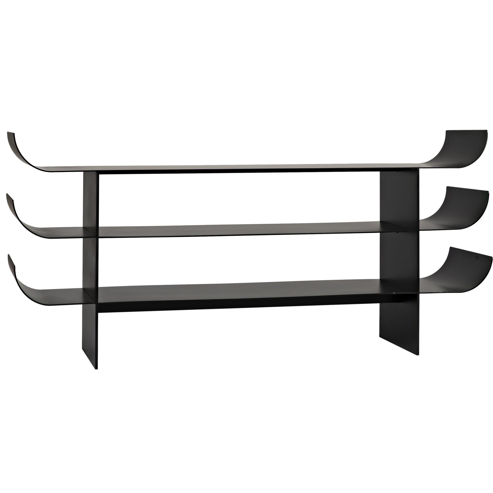 Kyoto Console by Noir in black metal. Made from metal in a eclectic & global style.