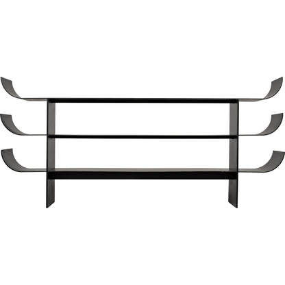 Kyoto Console by Noir in black metal. Made from metal in a eclectic & global style.