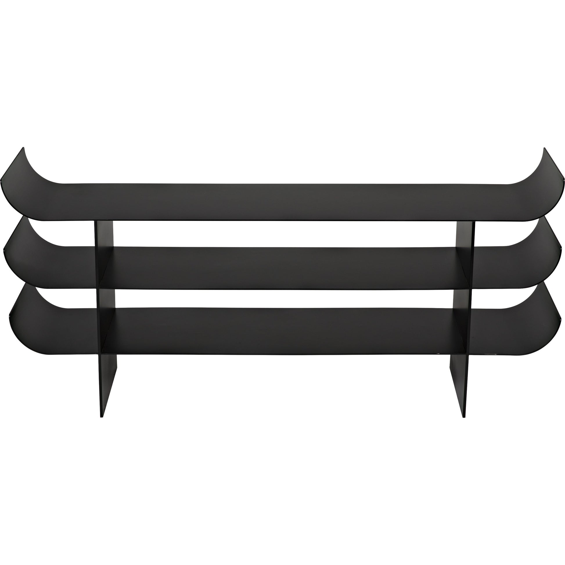 Kyoto Console by Noir in black metal. Made from metal in a eclectic & global style.