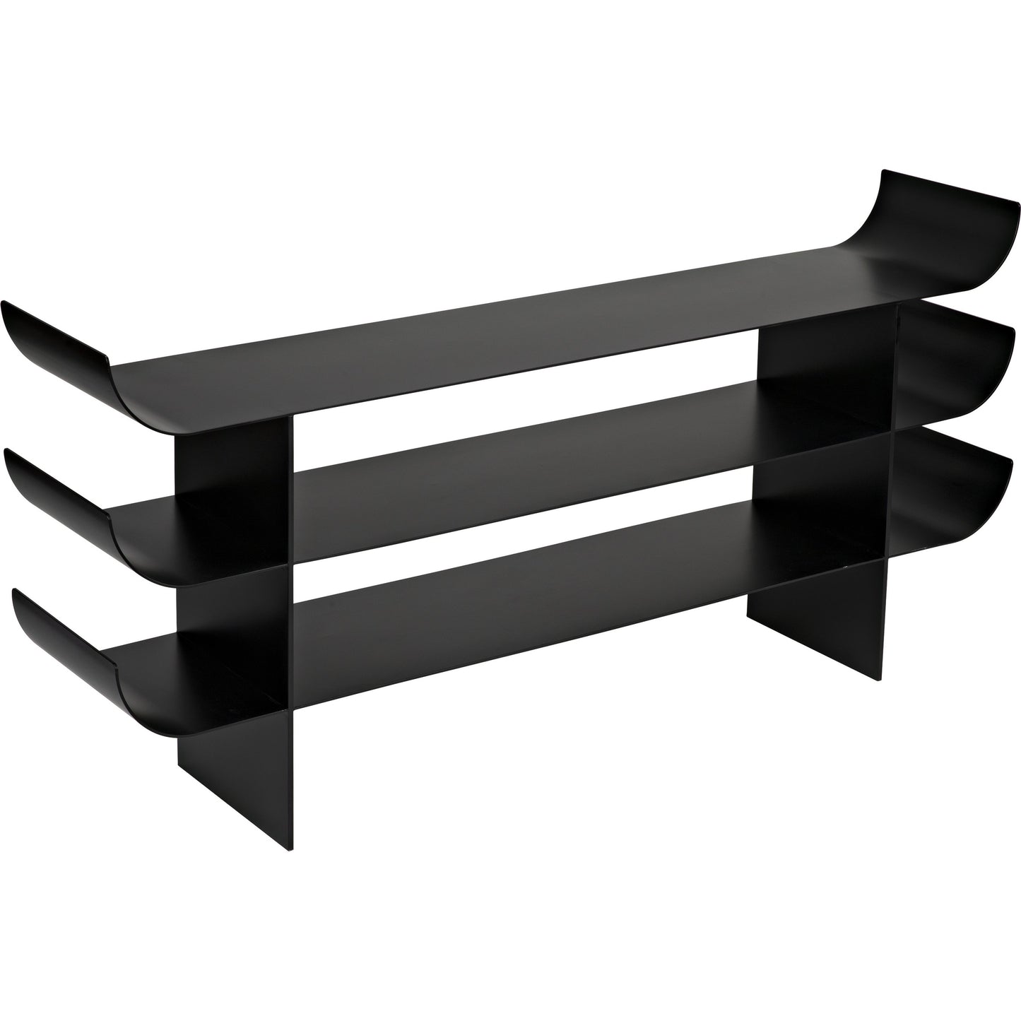 005 SR-888740 | Additional Silo | Kyoto Console by Noir in black metal. Made from metal in a eclectic & global style.