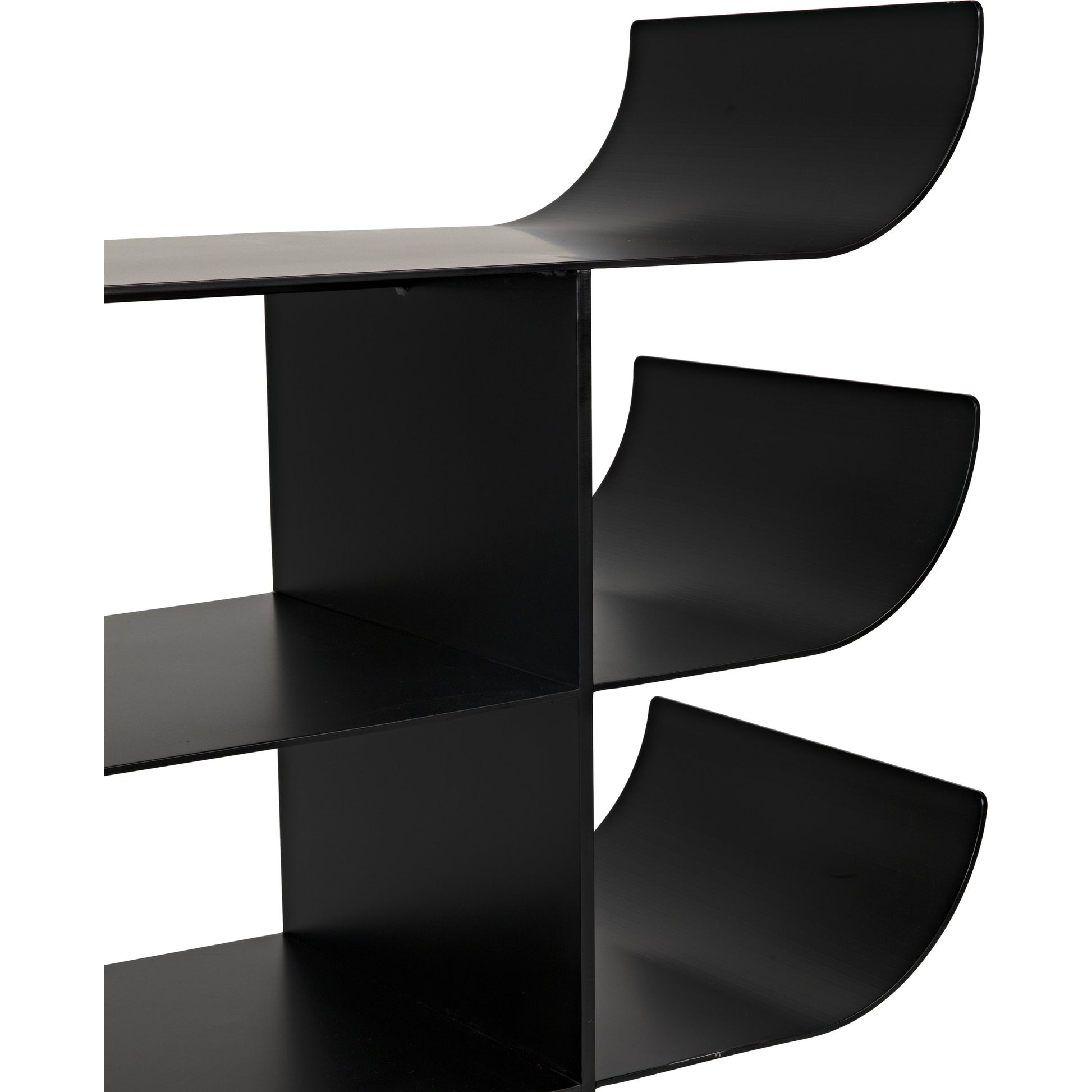 Kyoto Console by Noir in black metal. Made from metal in a eclectic & global style.