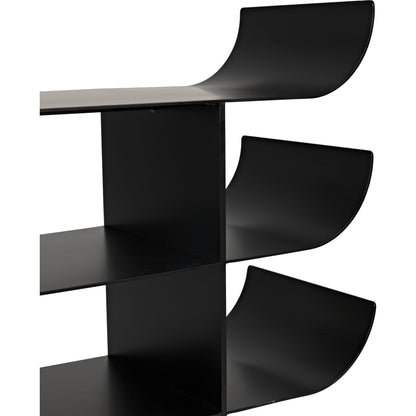 Kyoto Console by Noir in black metal. Made from metal in a eclectic & global style.