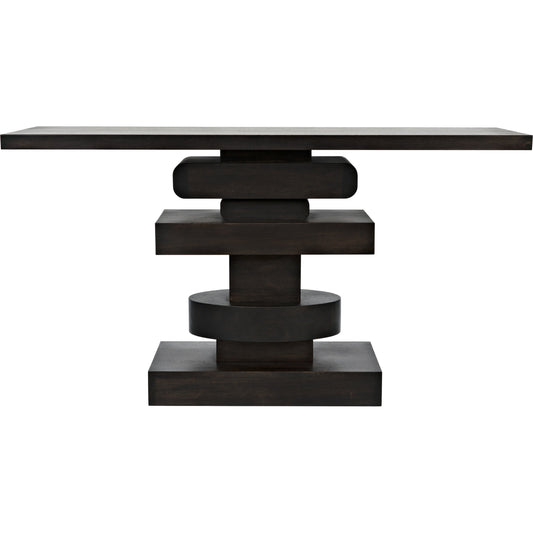 Solange Console by Noir in ebony walnut. Made from walnut in a eclectic & global style.