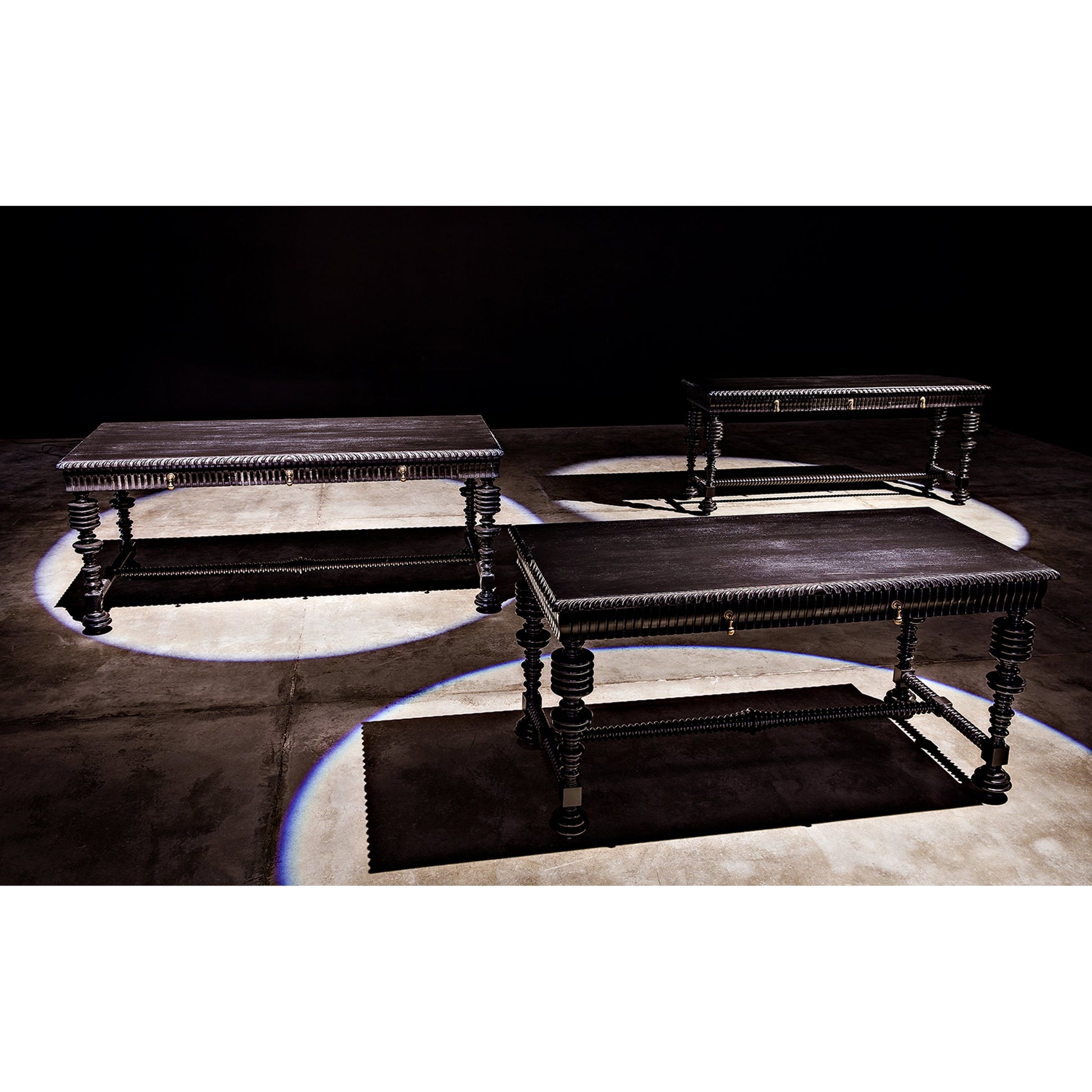 Portuguese Console by Noir. Made from mahogany in a eclectic & global style.