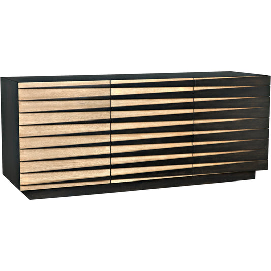 Tyson Sideboard by Noir in ebony walnut, washed walnut. Made from walnut in a modern style.