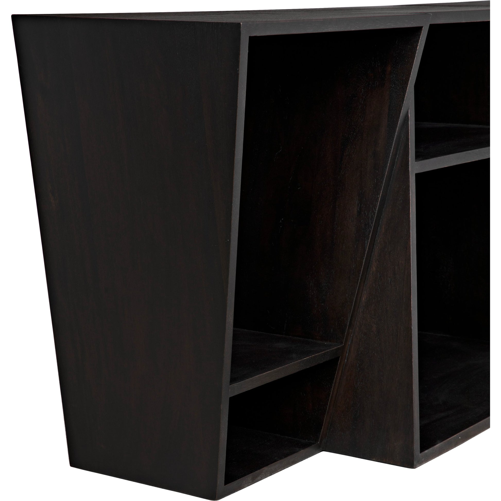 Fatal Sideboard by Noir in ebony walnut. Made from walnut in a modern style.