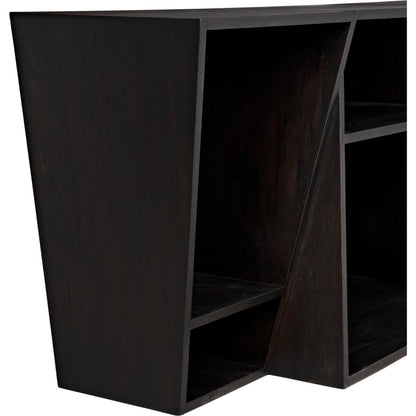 Fatal Sideboard by Noir in ebony walnut. Made from walnut in a modern style.