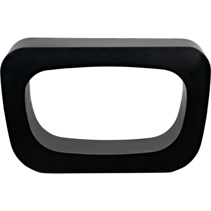 Ponte Console by Noir in matte black. Made from industrial steel in a modern style.