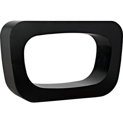 Ponte Console by Noir in matte black. Made from industrial steel in a modern style.