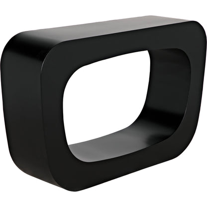 Ponte Console by Noir in matte black. Made from industrial steel in a modern style.