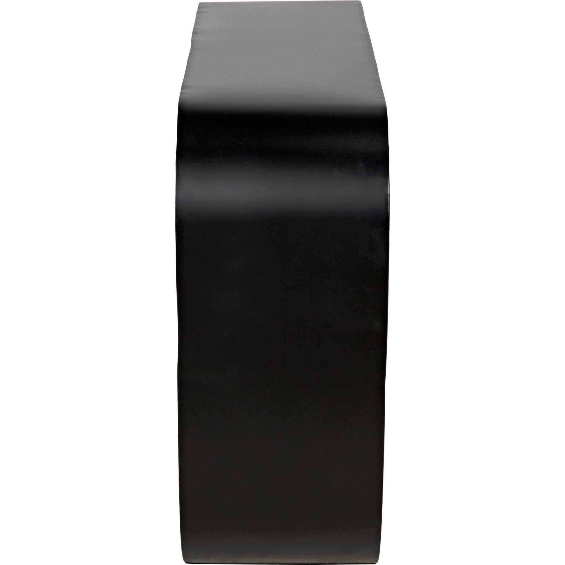 Ponte Console by Noir in matte black. Made from industrial steel in a modern style.
