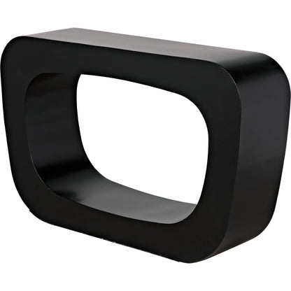 Ponte Console by Noir in matte black. Made from industrial steel in a modern style.