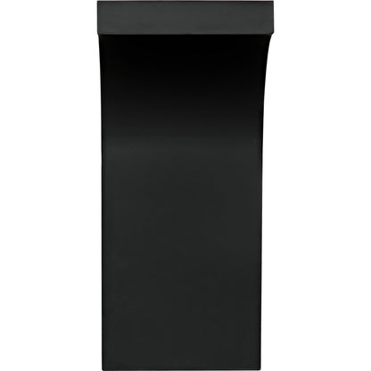 Maximus Console Table by Noir in matte black. Made from industrial steel in a modern style.