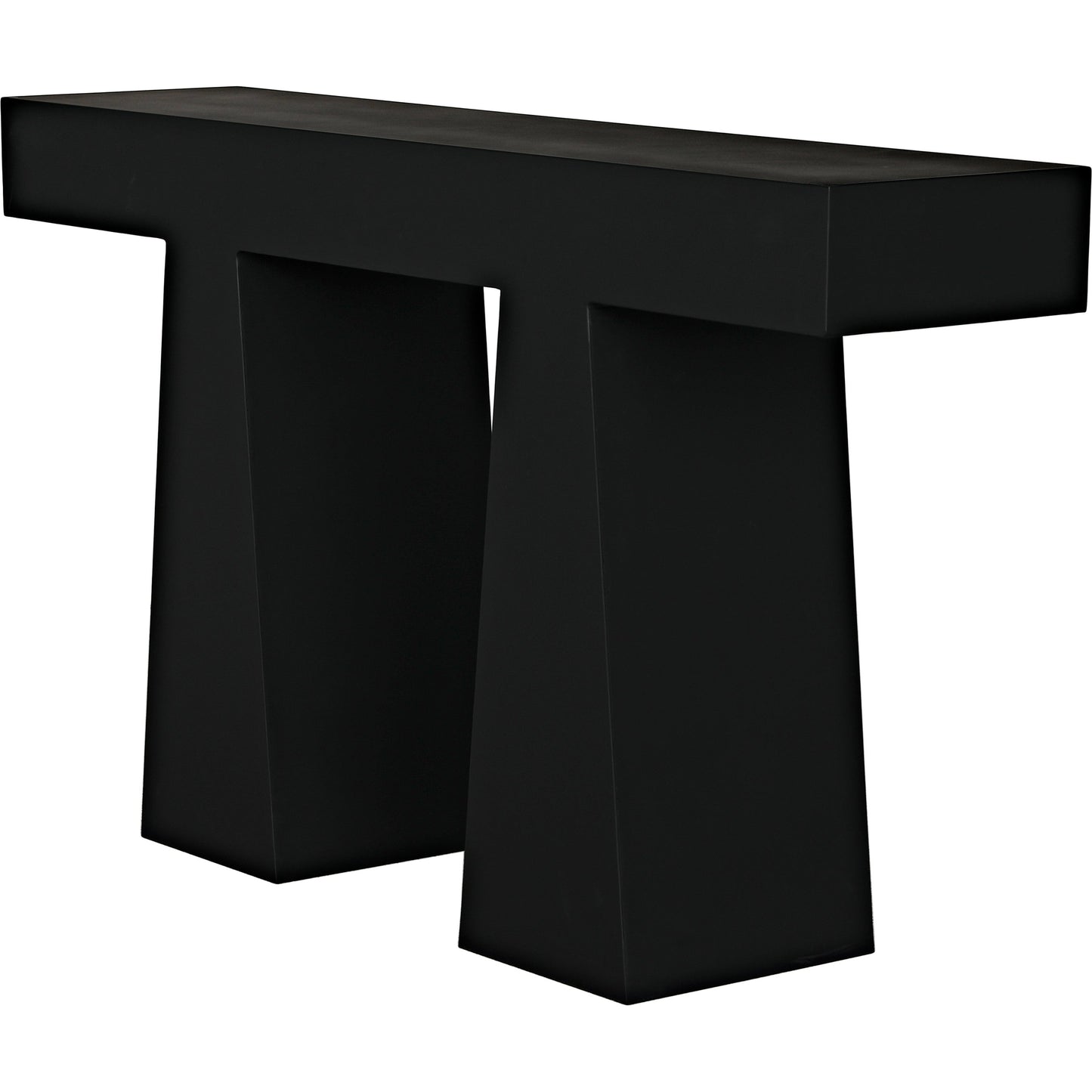 002 SI-1957051 | Additional Silo | Wendell Console by Noir in matte black. Made from industrial steel in a modern style.