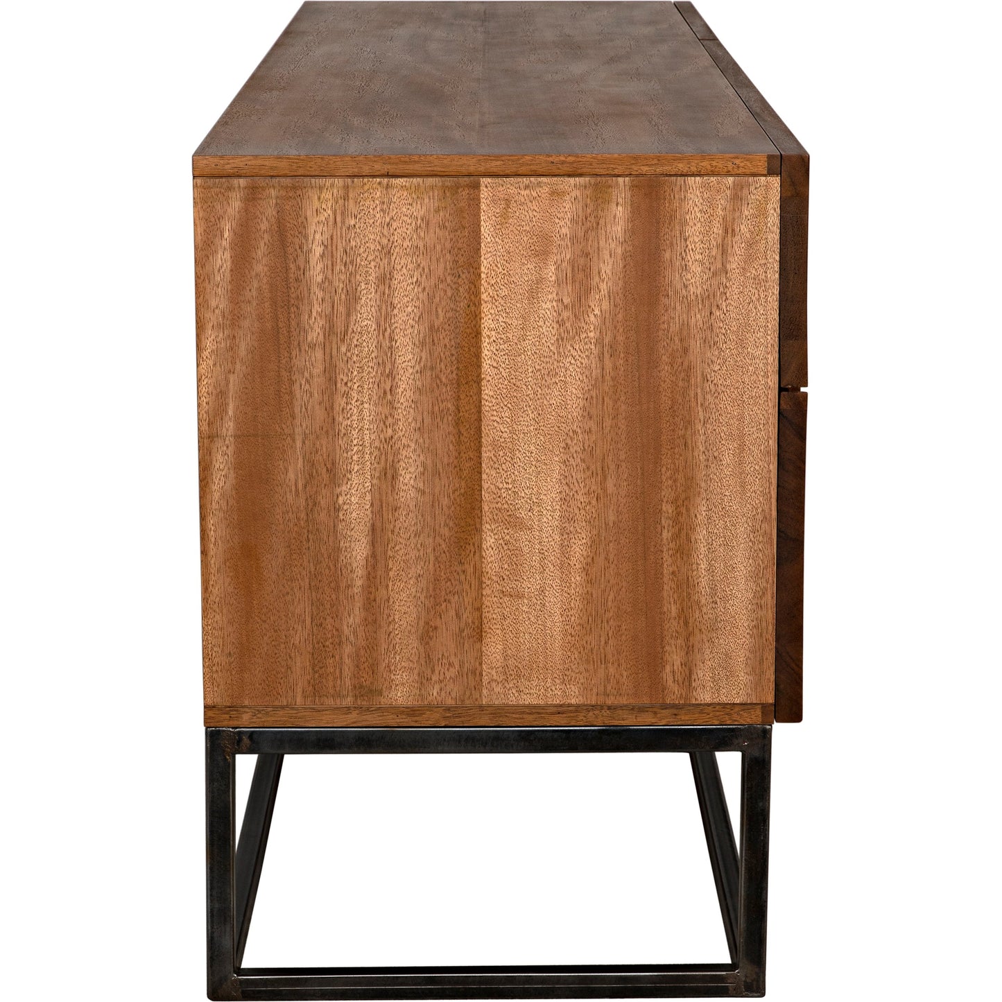 004 SI-1956831 | Additional Silo | Casanova Sideboard by Noir in dark walnut. Made from walnut and industrial steel in a modern style.