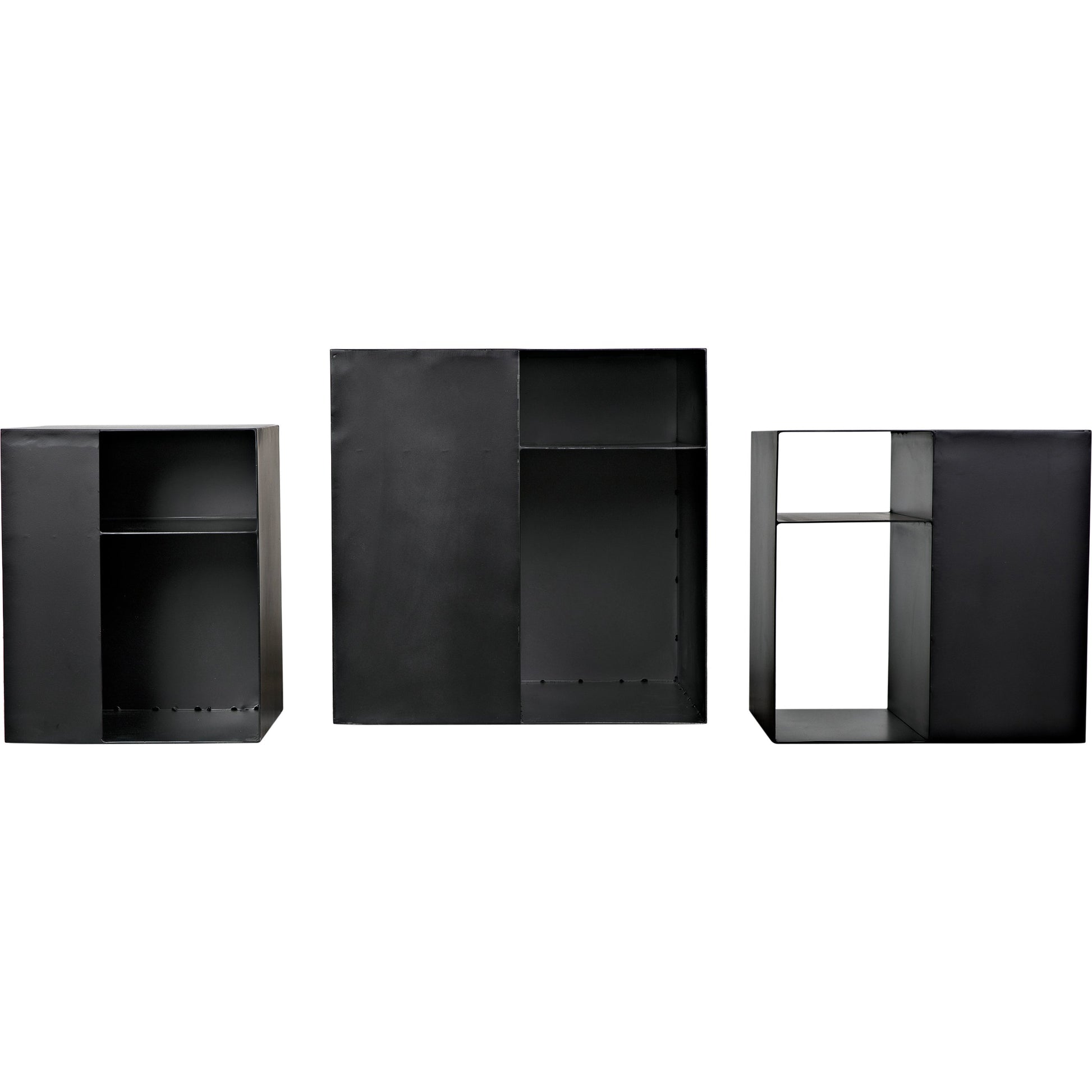 Gropius Cubes by Noir in matte black. Made from industrial steel in a modern style.