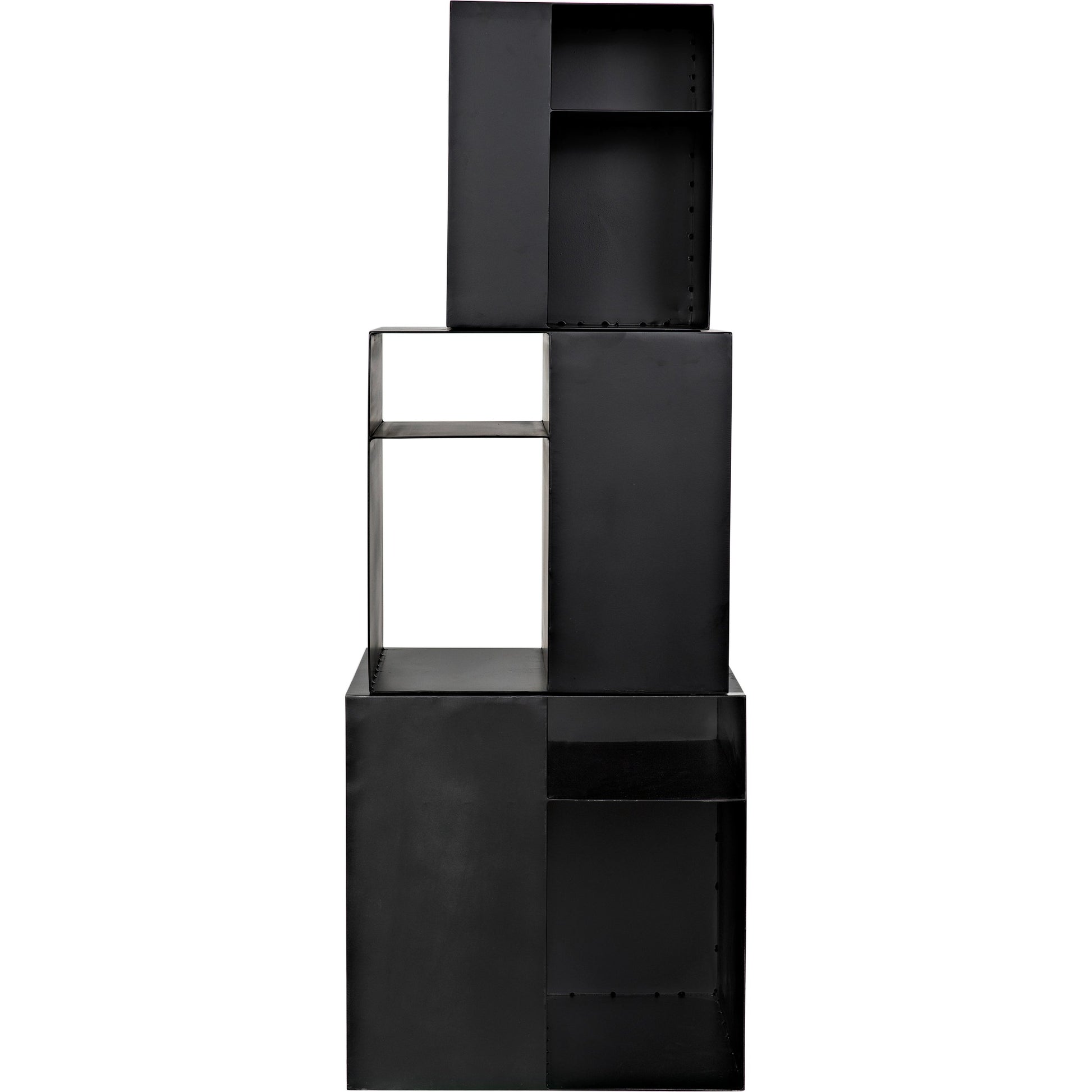 Gropius Cubes by Noir in matte black. Made from industrial steel in a modern style.
