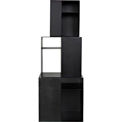 Gropius Cubes by Noir in matte black. Made from industrial steel in a modern style.