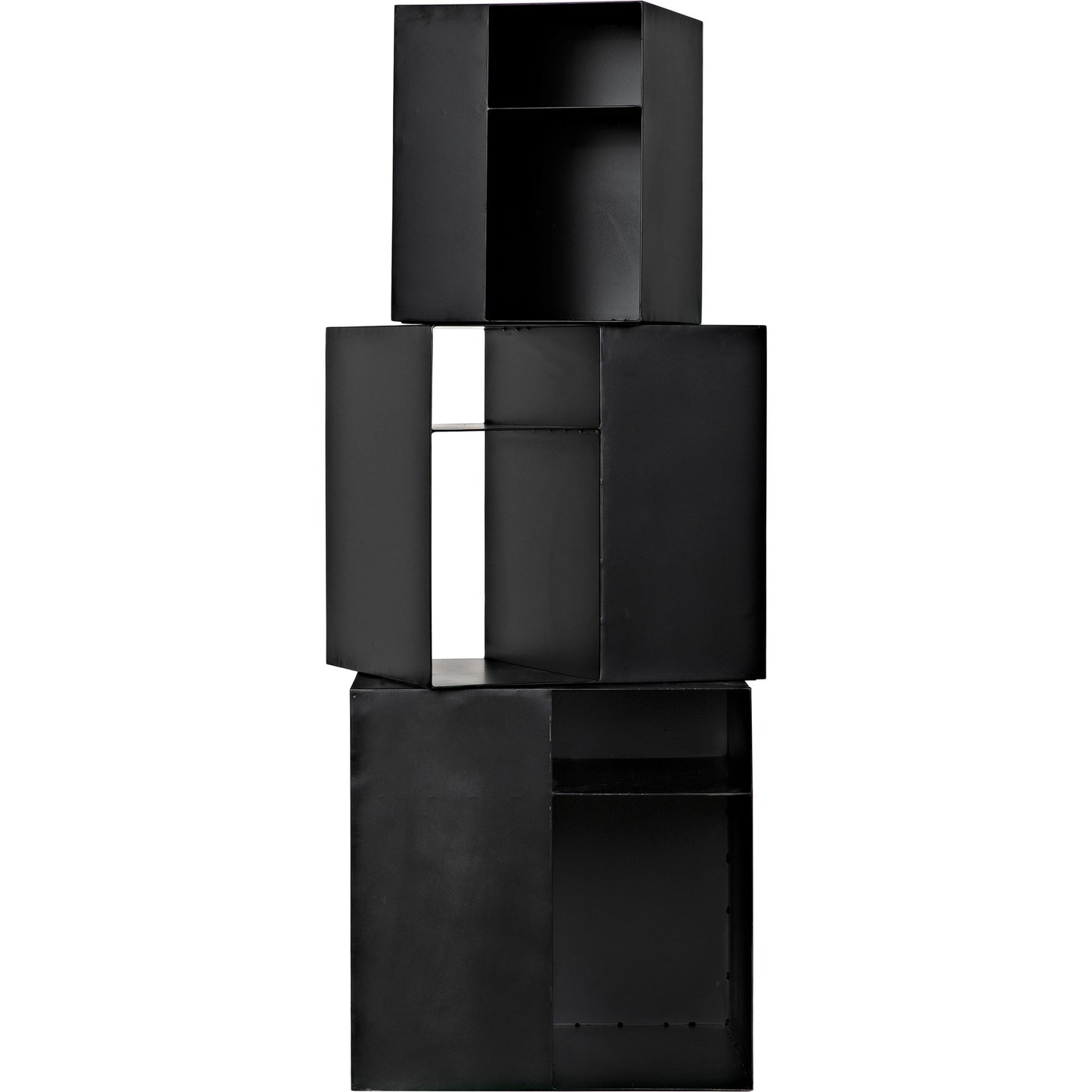 005 SI-1956888 | Additional Silo | Gropius Cubes by Noir in matte black. Made from industrial steel in a modern style.