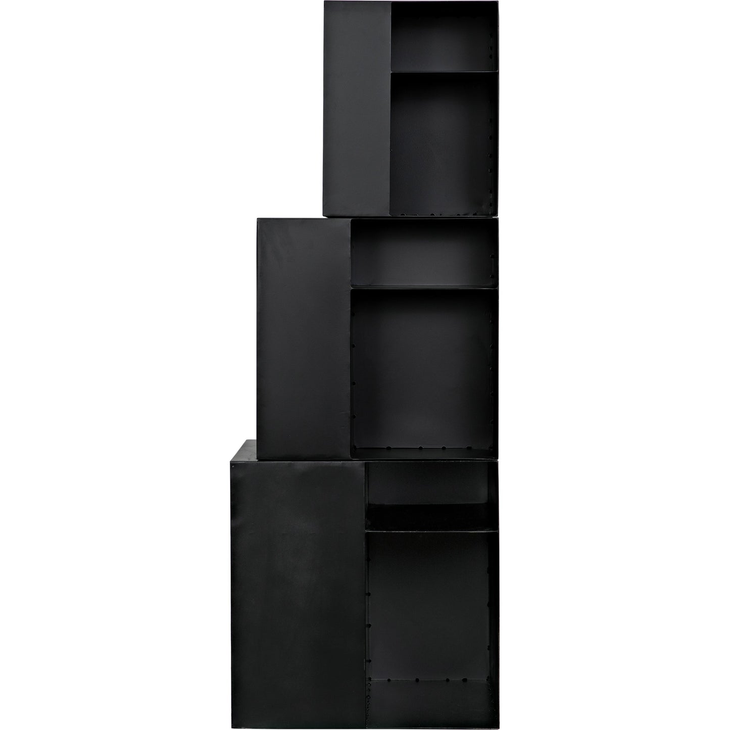 006 SI-1956888 | Additional Silo | Gropius Cubes by Noir in matte black. Made from industrial steel in a modern style.