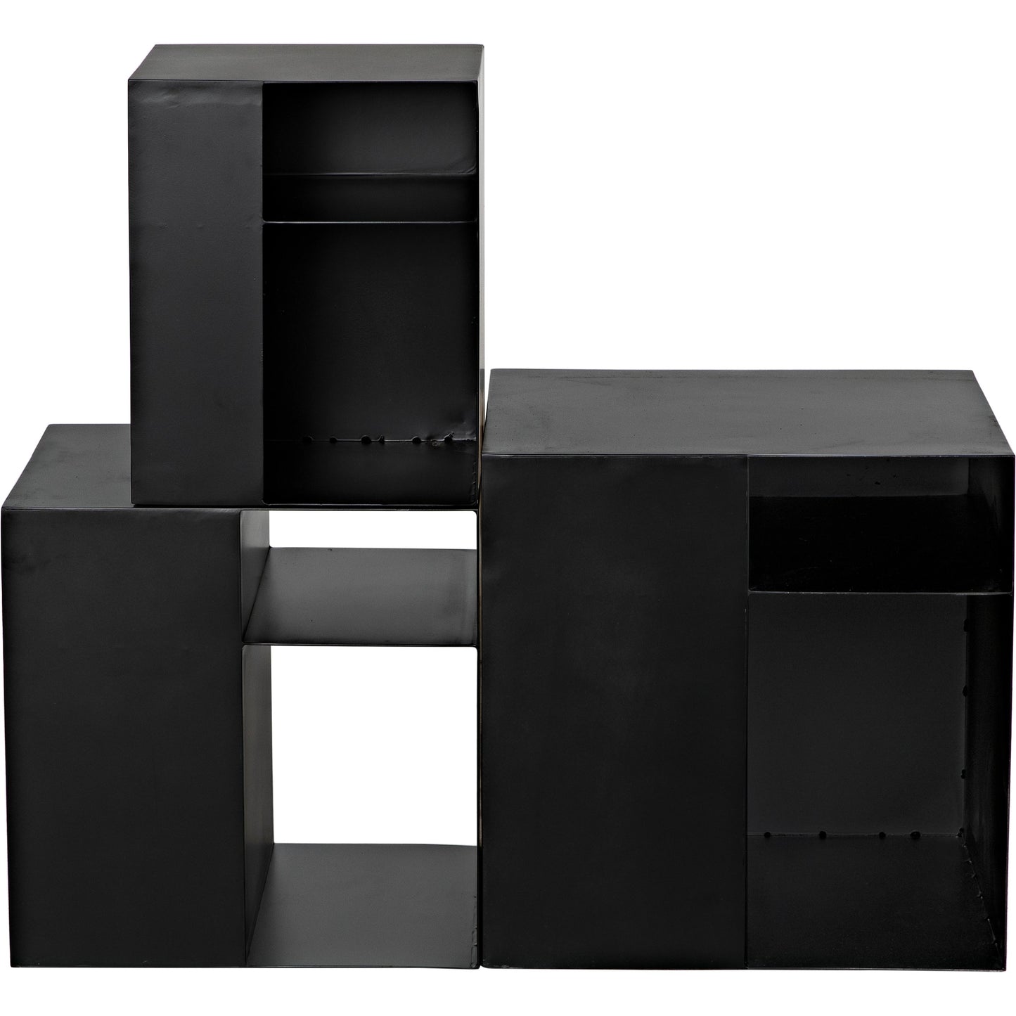 007 SI-1956888 | Additional Silo | Gropius Cubes by Noir in matte black. Made from industrial steel in a modern style.