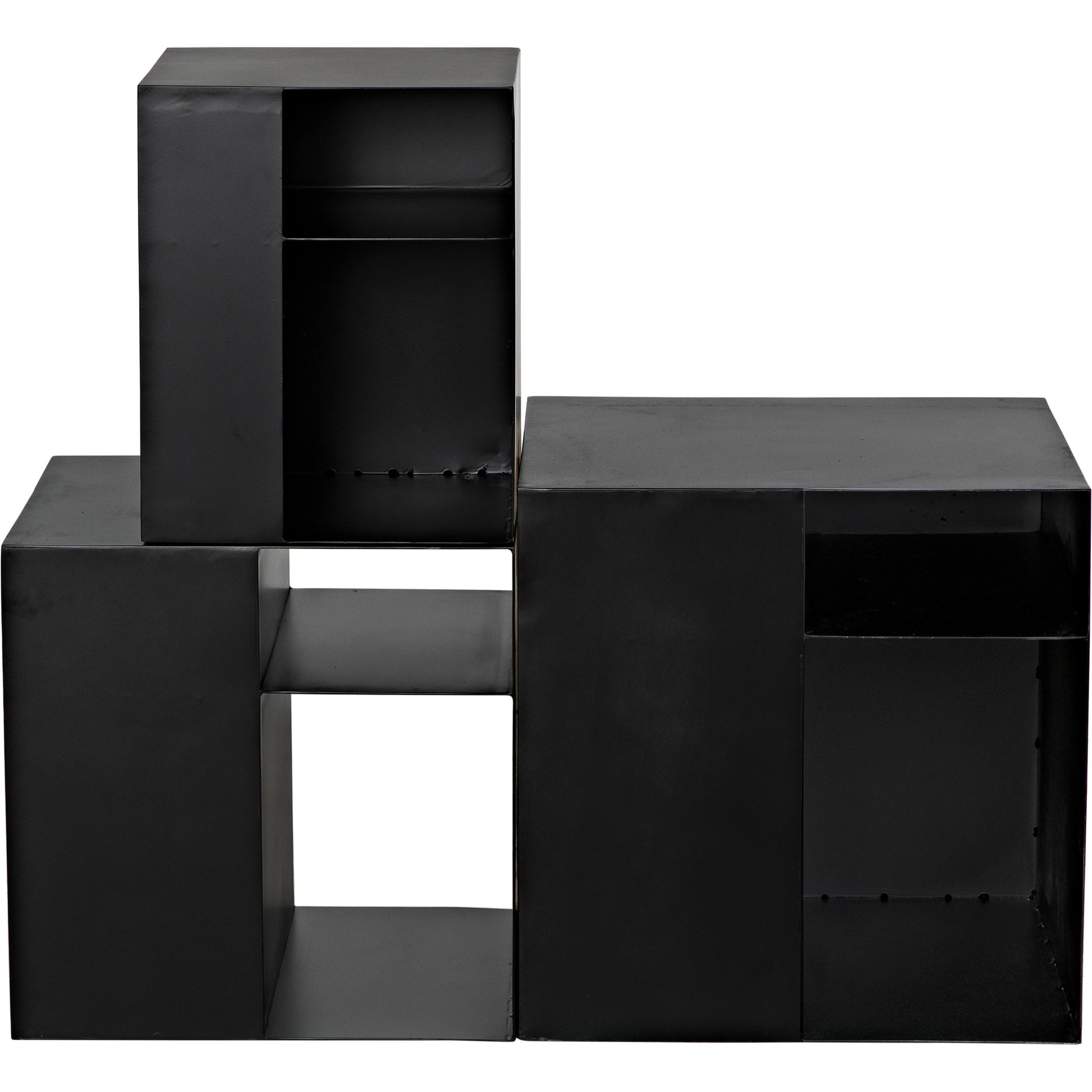 Gropius Cubes by Noir in matte black. Made from industrial steel in a modern style.