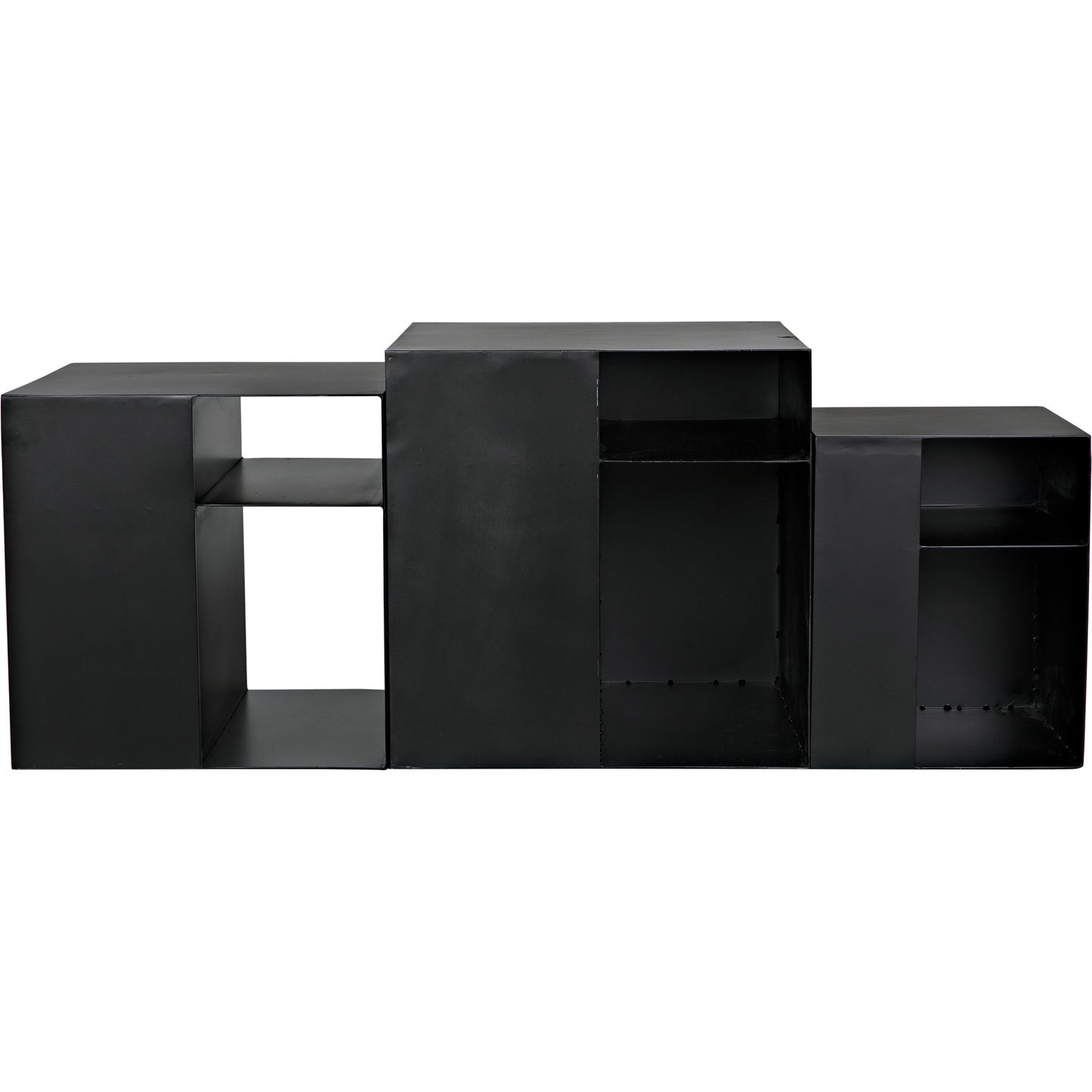 008 SI-1956888 | Additional Silo | Gropius Cubes by Noir in matte black. Made from industrial steel in a modern style.