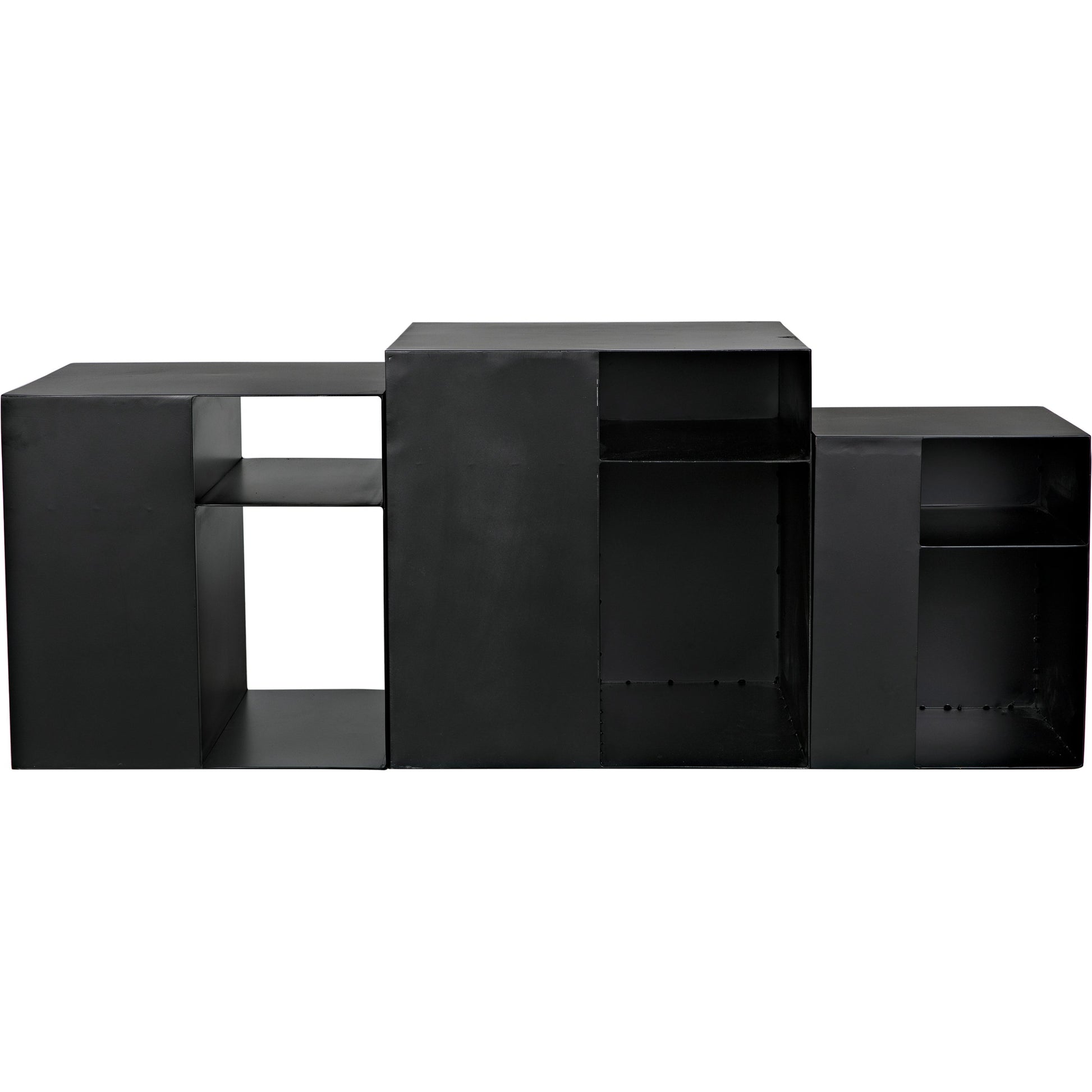 Gropius Cubes by Noir in matte black. Made from industrial steel in a modern style.