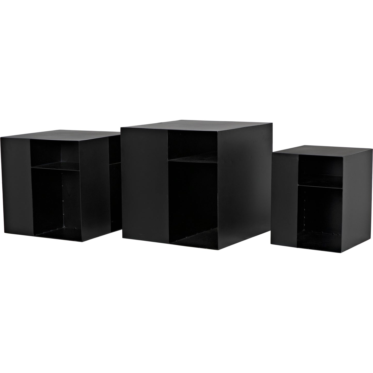 000 SI-1956888 | Primary Silo | Gropius Cubes by Noir in matte black. Made from industrial steel in a modern style.