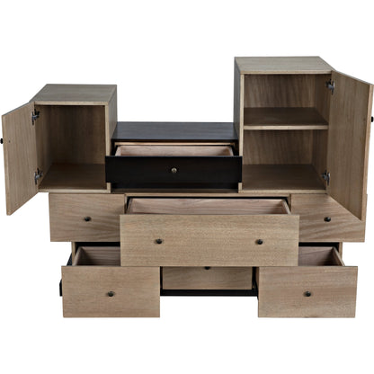 Order Cabinet by Noir in washed walnut. Made from walnut in a modern style.