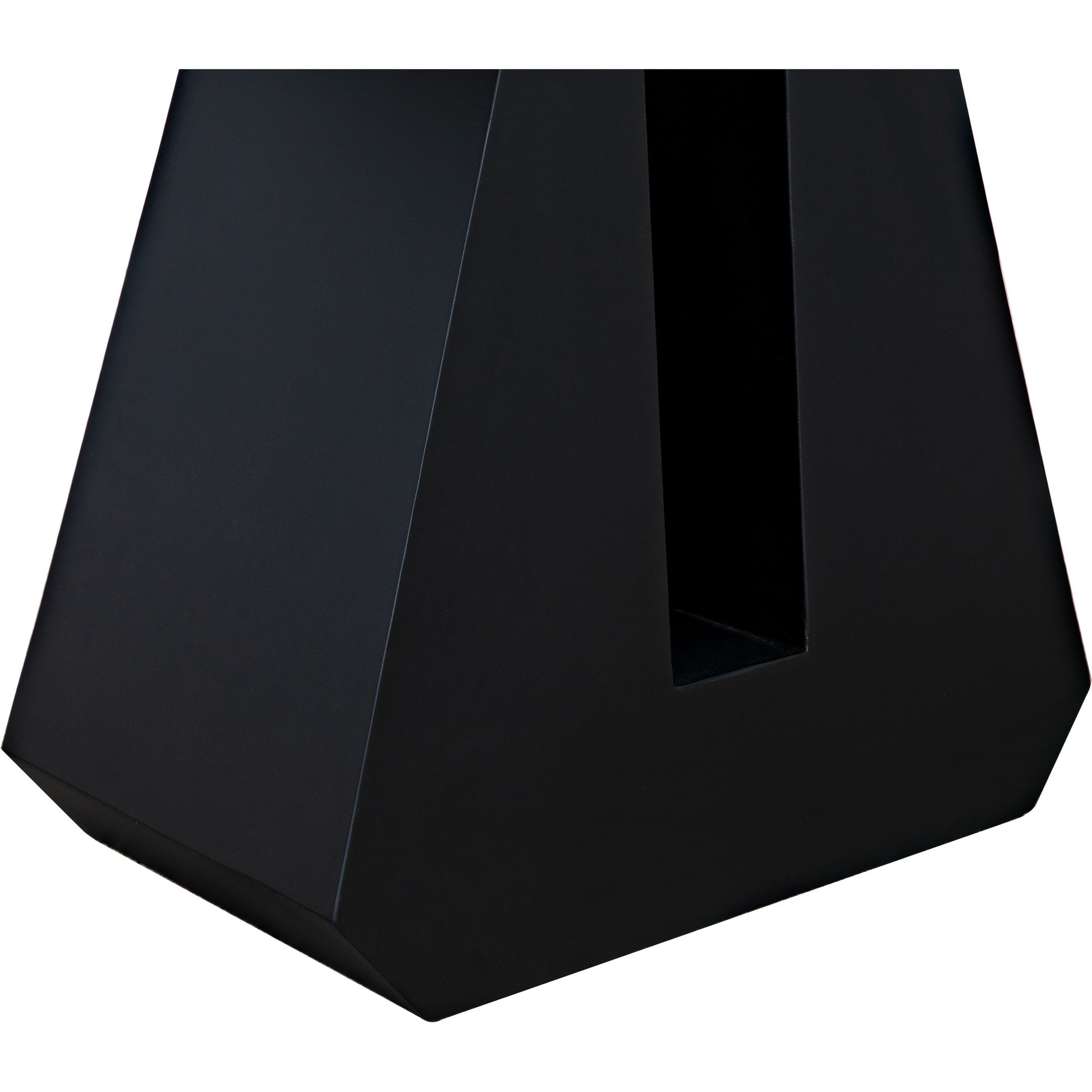 Gaston Console Table by Noir in matte black. Made from industrial steel in a modern style.