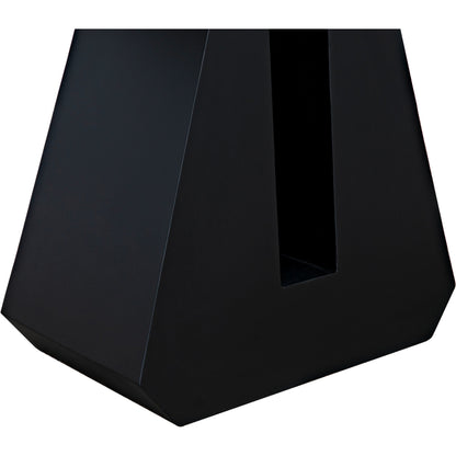 Gaston Console Table by Noir in matte black. Made from industrial steel in a modern style.