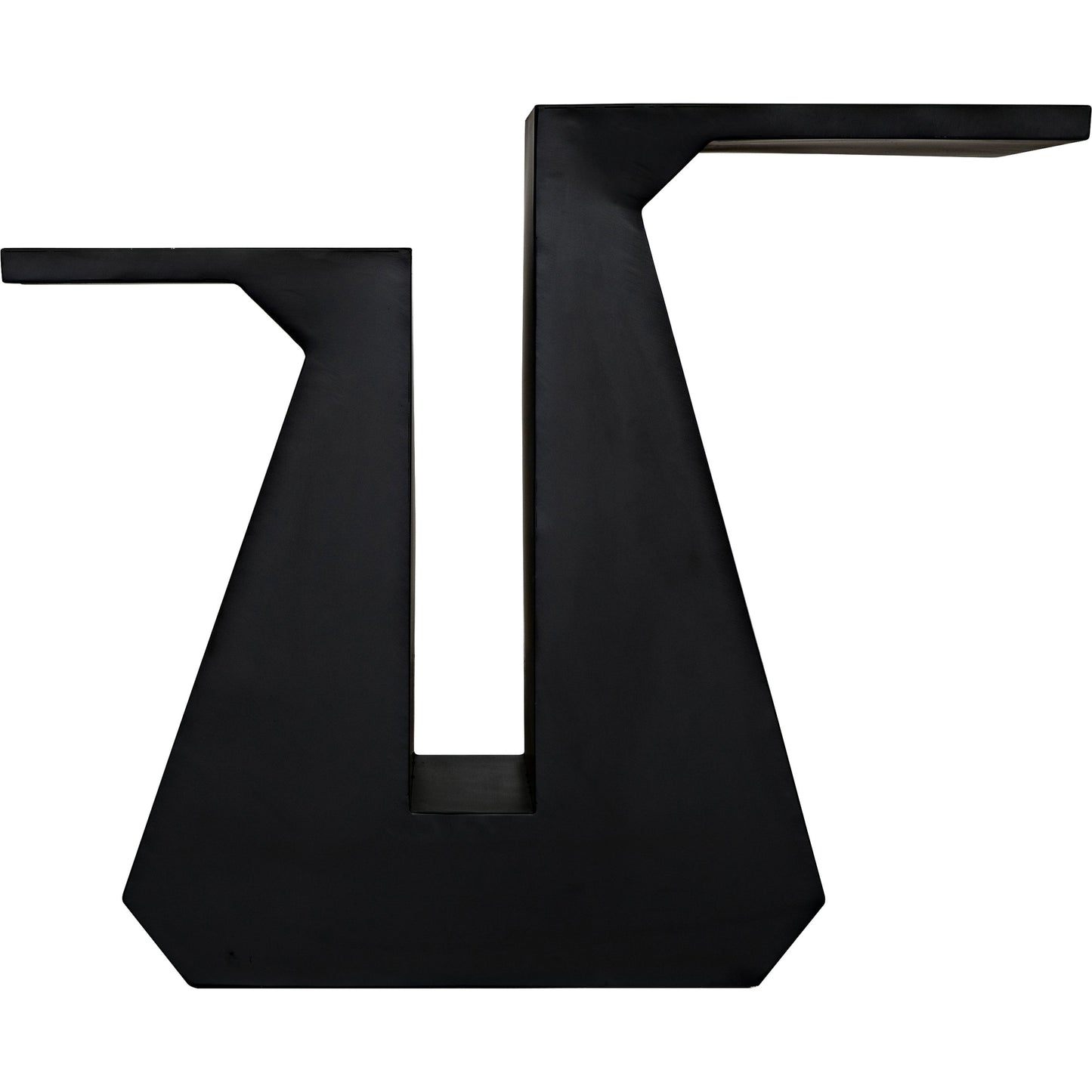 003 SI-1975463 | Additional Silo | Gaston Console Table by Noir in matte black. Made from industrial steel in a modern style.