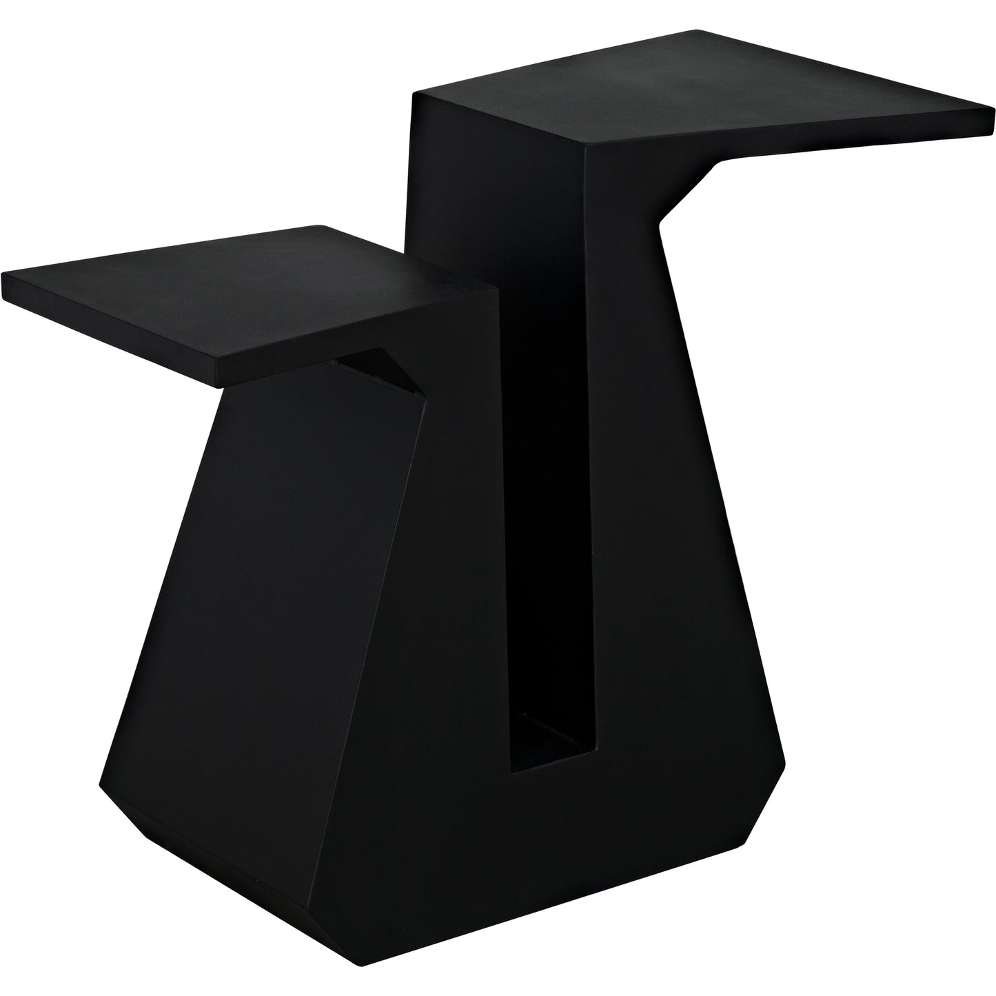 006 SI-1975463 | Additional Silo | Gaston Console Table by Noir in matte black. Made from industrial steel in a modern style.