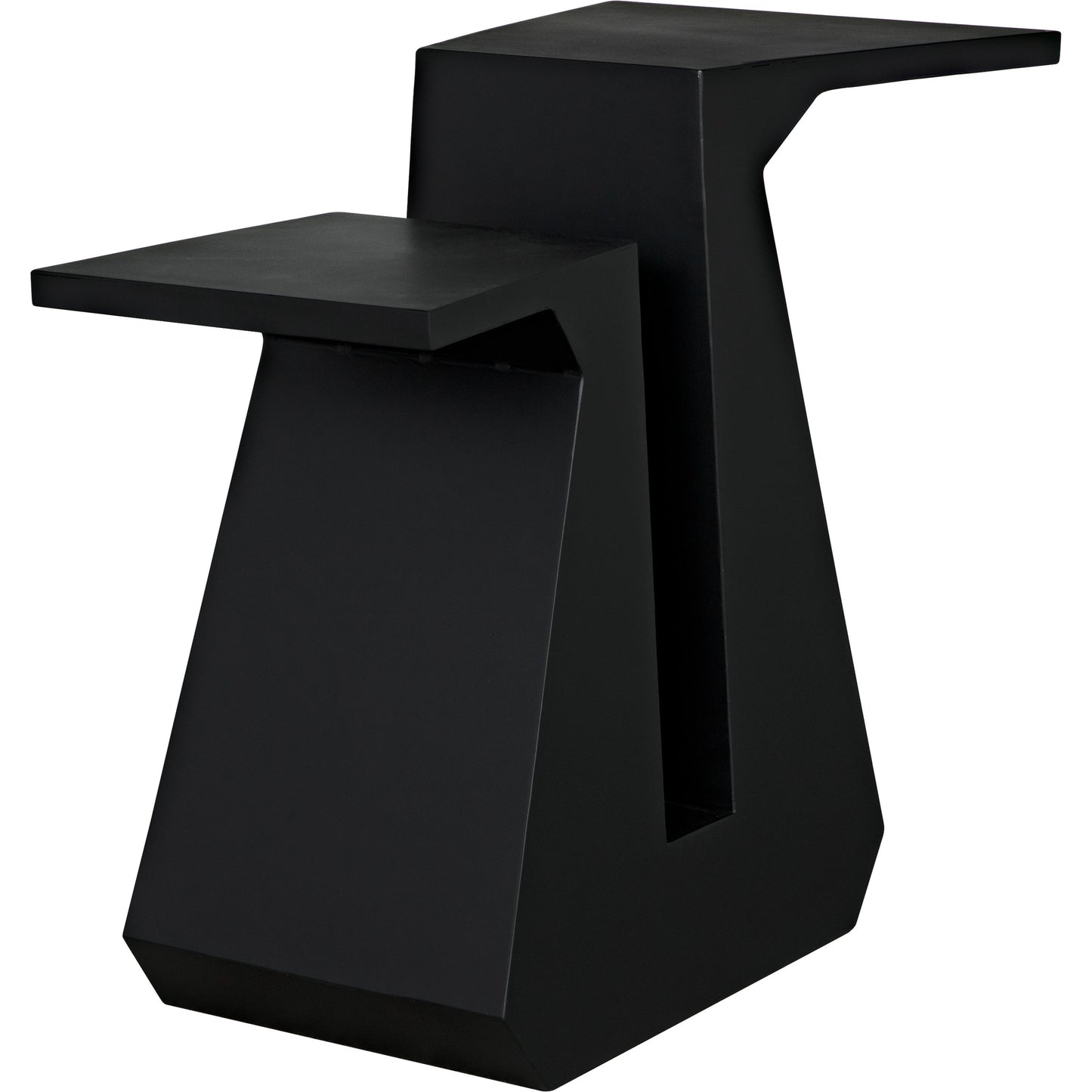 007 SI-1975463 | Additional Silo | Gaston Console Table by Noir in matte black. Made from industrial steel in a modern style.