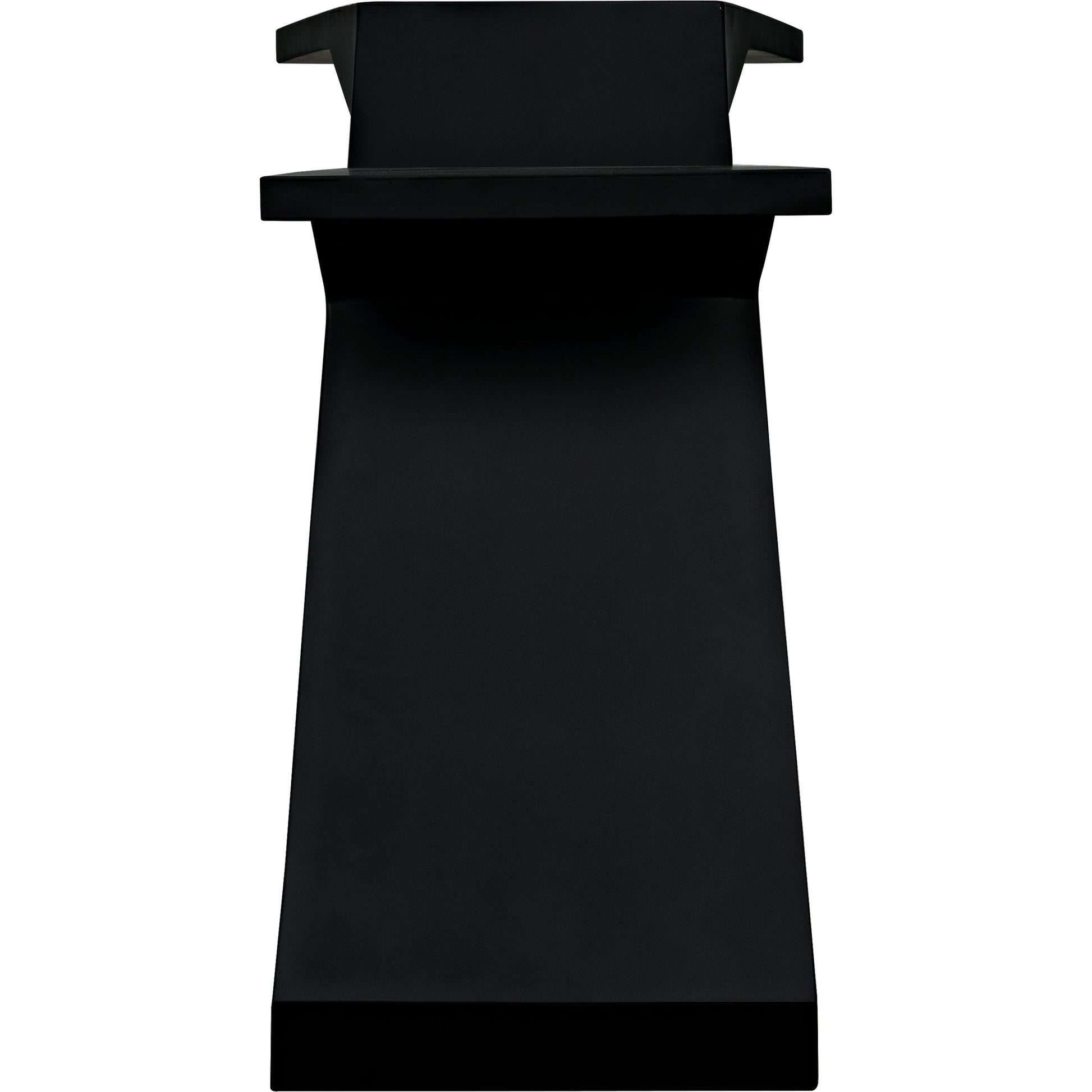 Gaston Console Table by Noir in matte black. Made from industrial steel in a modern style.