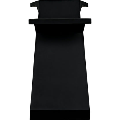 Gaston Console Table by Noir in matte black. Made from industrial steel in a modern style.