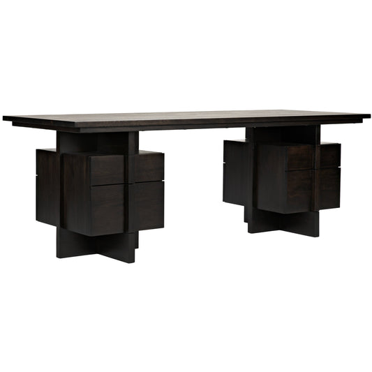 Bridge Desk by Noir in ebony walnut. Made from walnut in a eclectic & global style.