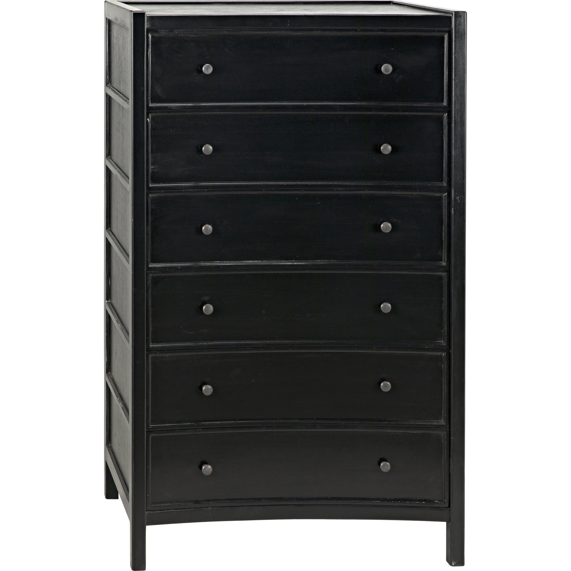 Hampton Tall Boy by Noir. Made from mahogany in a transitional style.