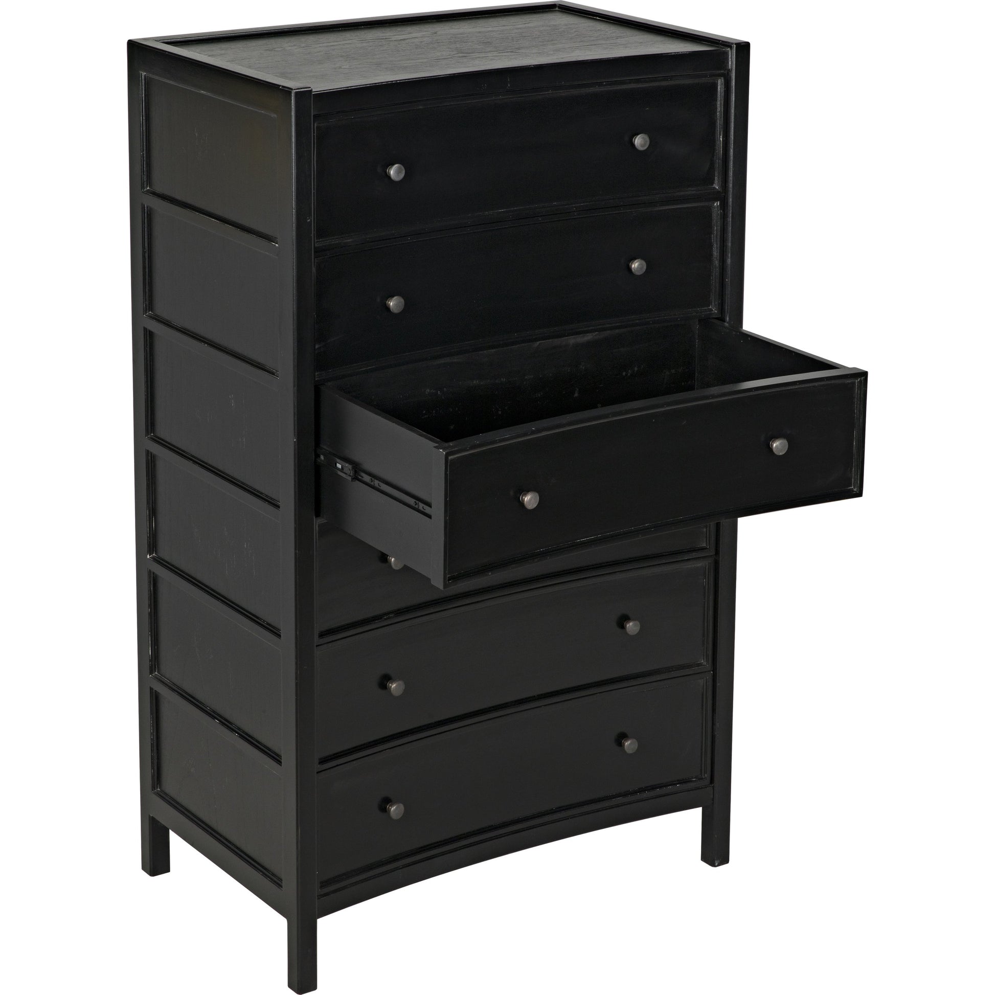 Hampton Tall Boy by Noir. Made from mahogany in a transitional style.