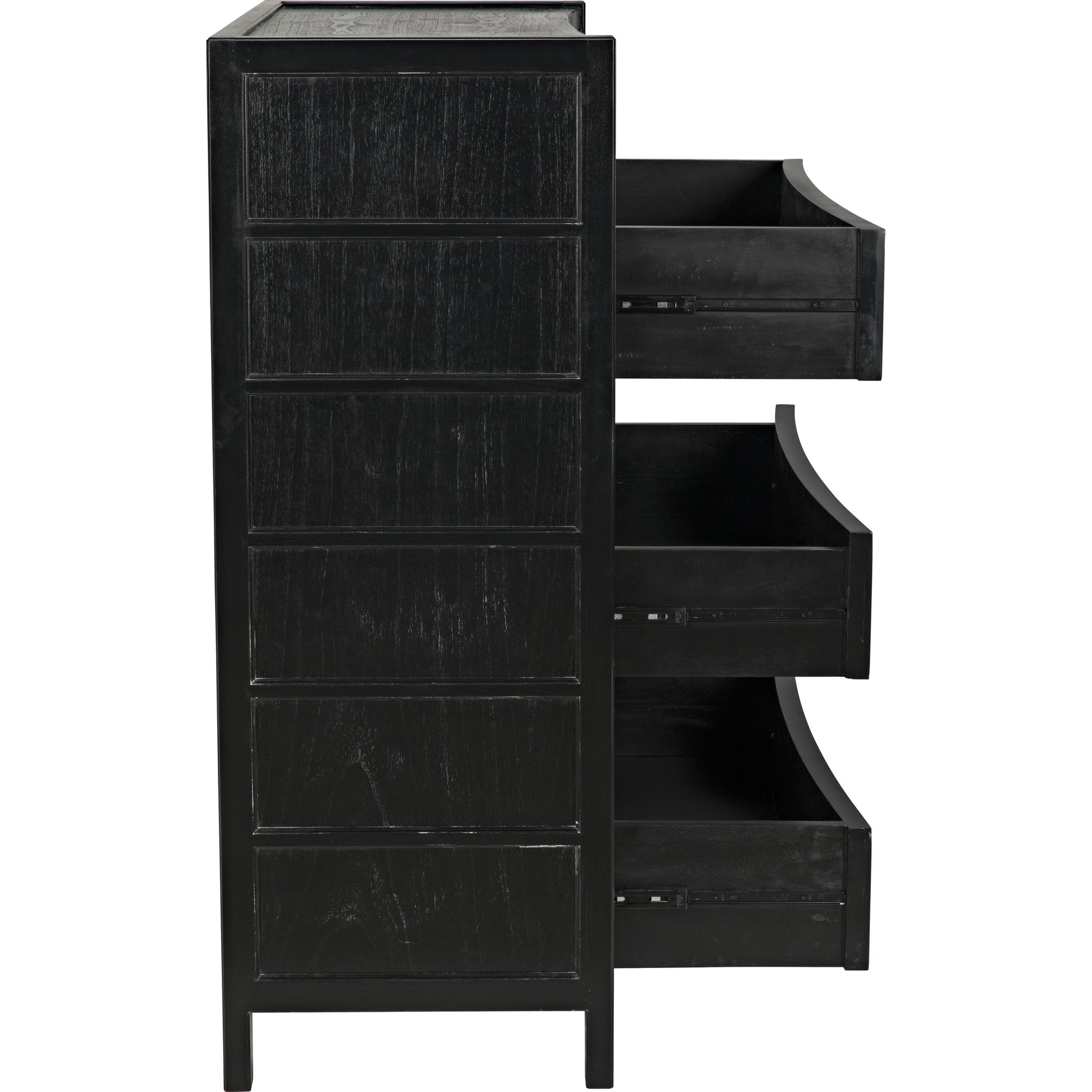 Hampton Tall Boy by Noir. Made from mahogany in a transitional style.