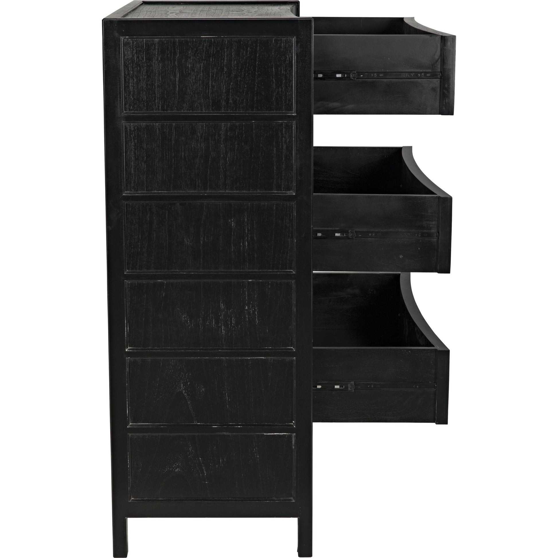 Hampton Tall Boy by Noir. Made from mahogany in a transitional style.