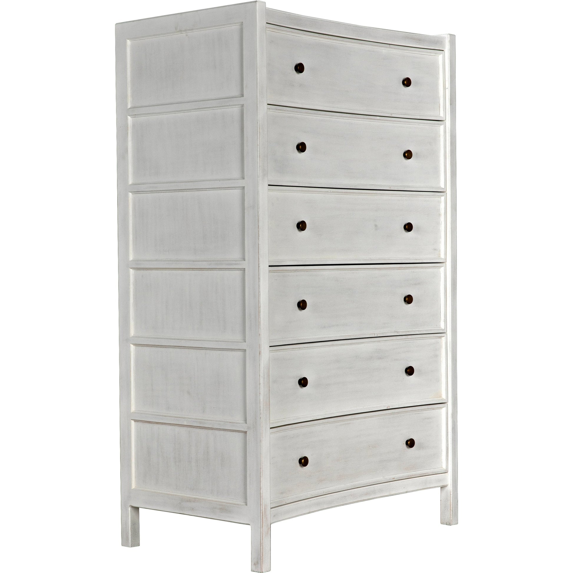 Hampton Tall Boy by Noir. Made from mahogany in a transitional style.