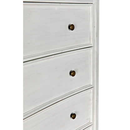 Hampton Tall Boy by Noir. Made from mahogany in a transitional style.