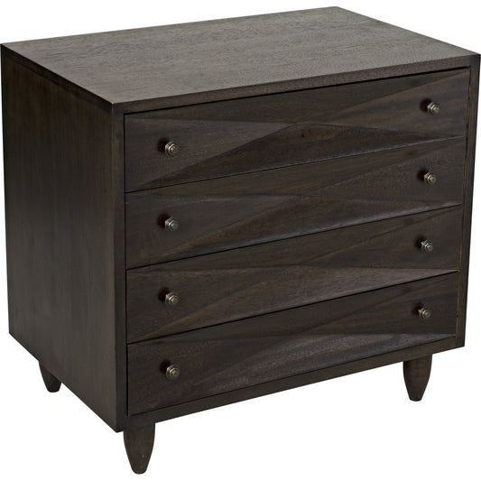 Diamond Chest by Noir. Made from walnut in a eclectic & global style.