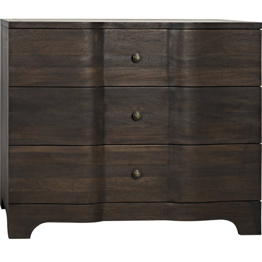 Claudie Chest by Noir. Made from walnut in a transitional style.